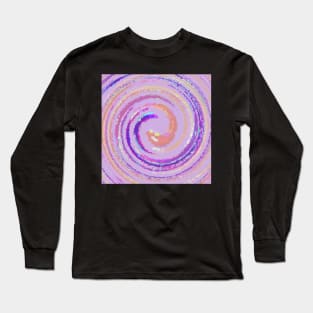 Diamond Purple Swirl Long Sleeve T-Shirt